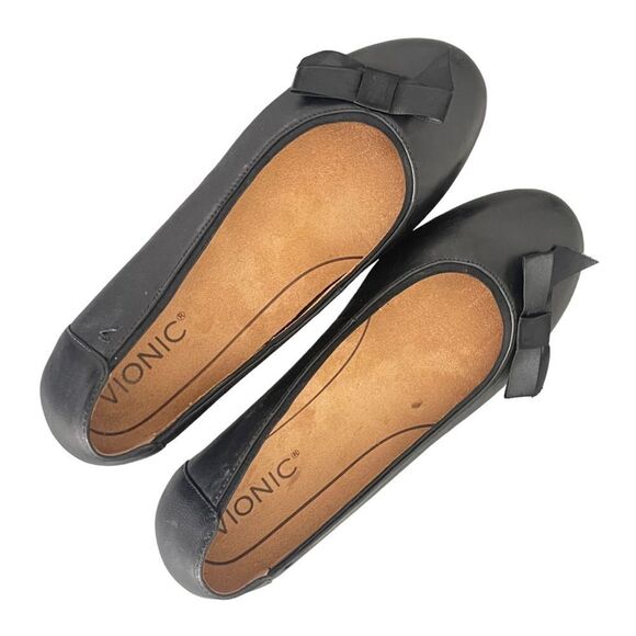 VIONIC SPARK MARTHA Metallic Black FlatsWOMEN'S Size 7 - Picture 3 of 6